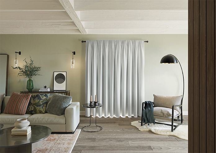 Lace Stripes, Sage - Made to Measure Curtains - Image 15